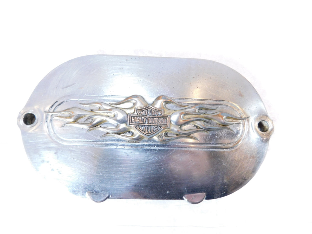 Harley Davidson Touring Softail & Dyna Flames 5 Speed Transmission Side Cover - C3 Cycle