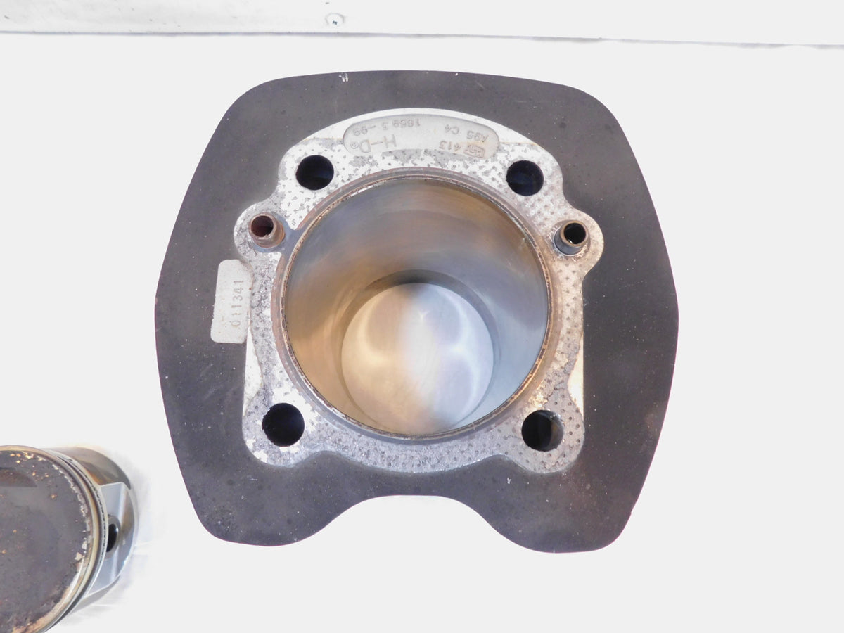 Harley Davidson Twin Cam Touring Dyna & Softail Engine Pistons & Black Cylinders - C3 Cycle