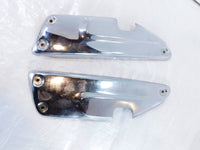 Pair Triumph Rocket III 3 Touring Chrome Rear Pillion Foot Control Cover Panels - C3 Cycle