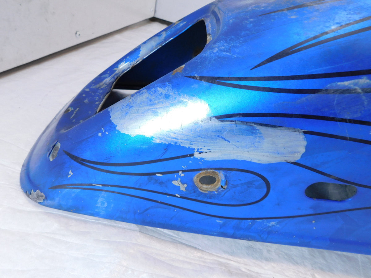 Harley Davidson Softail FXSTD Deuce Blue w/ Flames Rear Wheel Cover Fender - C3 Cycle