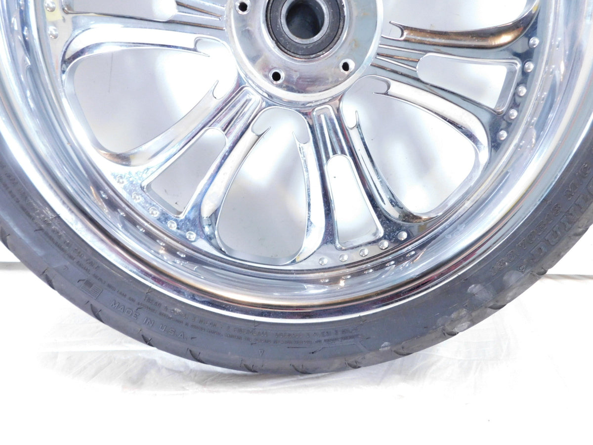 Harley Davidson Electra Road & Street Glide Chrome 18" Front Wheel Rim & Tire - C3 Cycle