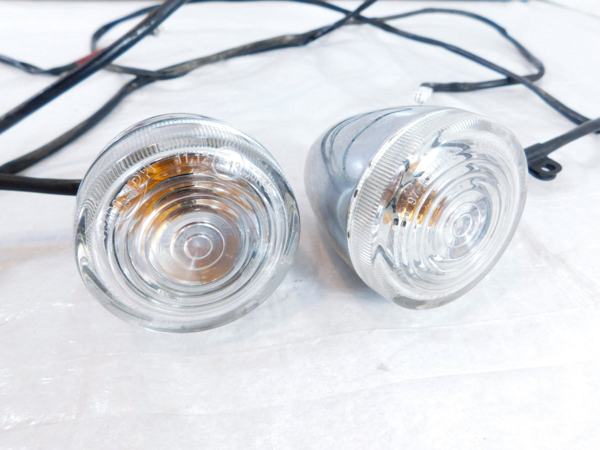 Pair Triumph Rocket III 3 Touring Rear Flasher Turn Signal Indicator Lights - C3 Cycle