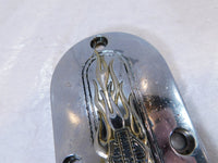 Harley Davidson Dyna Wide Glide & Softail Flames Primary Chain Inspection Cover - C3 Cycle