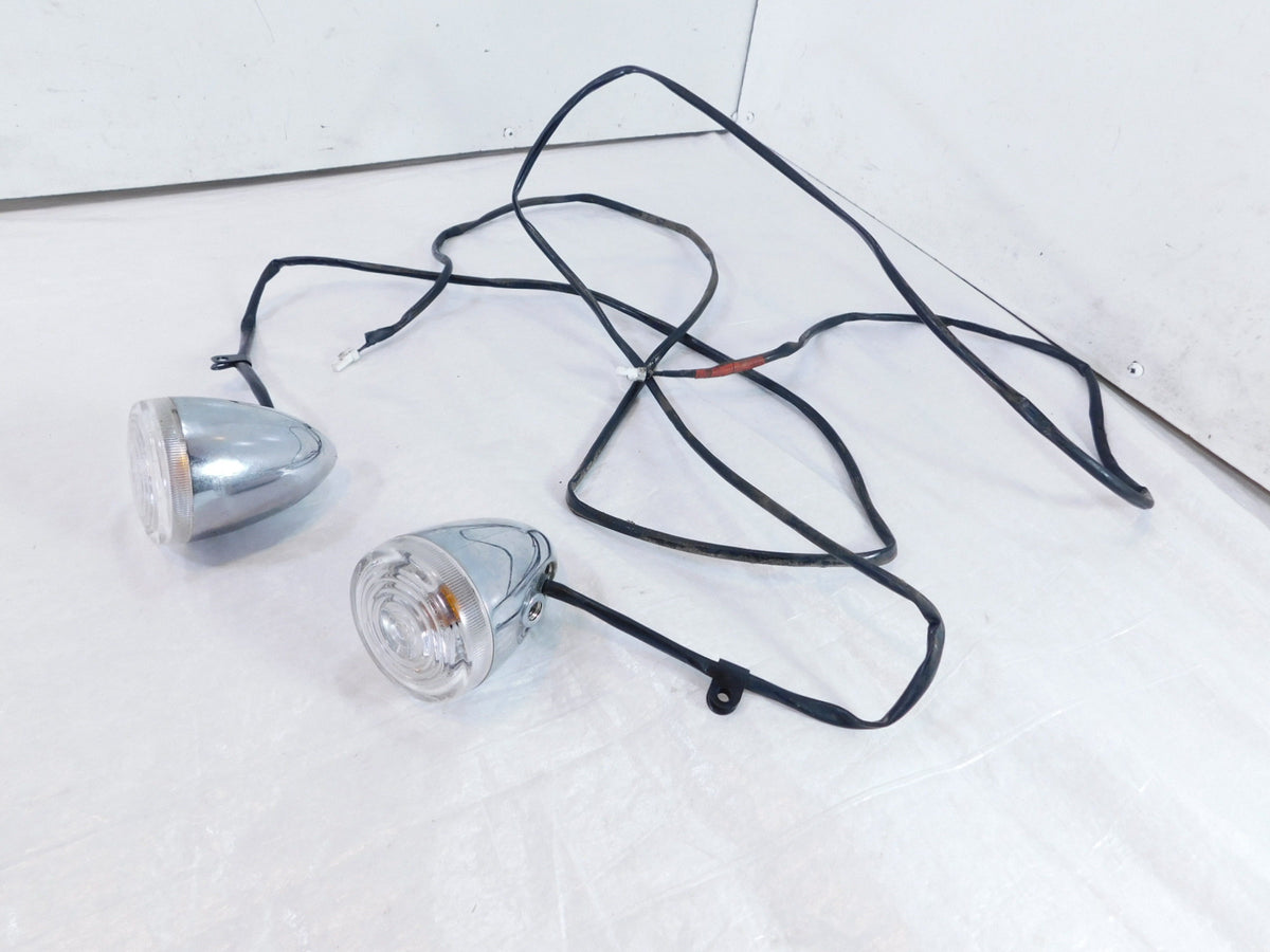 Pair Triumph Rocket III 3 Touring Rear Flasher Turn Signal Indicator Lights - C3 Cycle