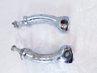 Harley Davidson Softail FXSTD Deuce Chrome Handlebar Riser Clamp Mount Brackets - C3 Cycle