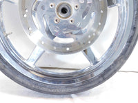 Harley Davidson Softail Deuce Thunderstar Chrome Front Wheel Rim & Tire - Bent - C3 Cycle