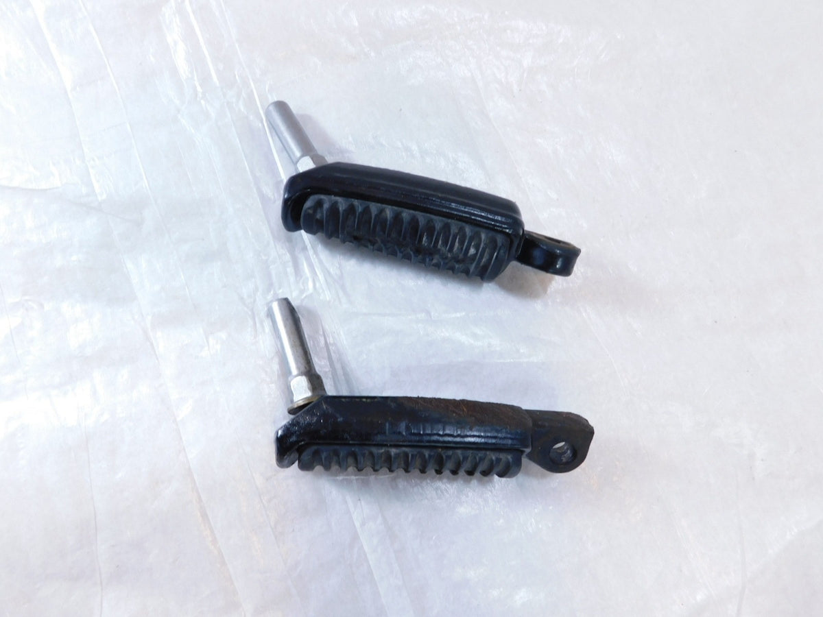 Harley Sportster 1200 Nightster & Iron V-Rod Black Footpeg Footrests & Wear Pegs - C3 Cycle