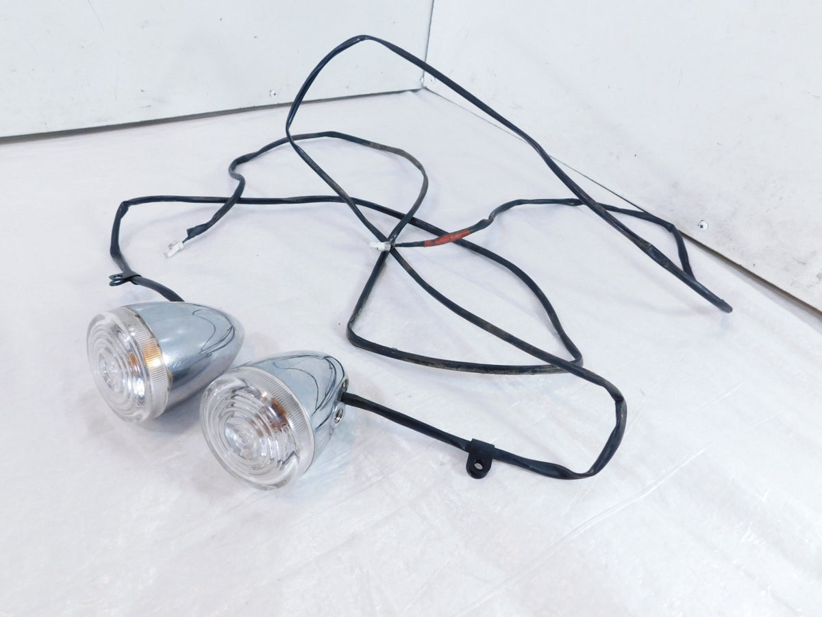Pair Triumph Rocket III 3 Touring Rear Flasher Turn Signal Indicator Lights - C3 Cycle