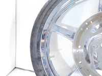 Harley Davidson Softail Deuce Thunderstar Chrome Front Wheel Rim & Tire - Bent - C3 Cycle