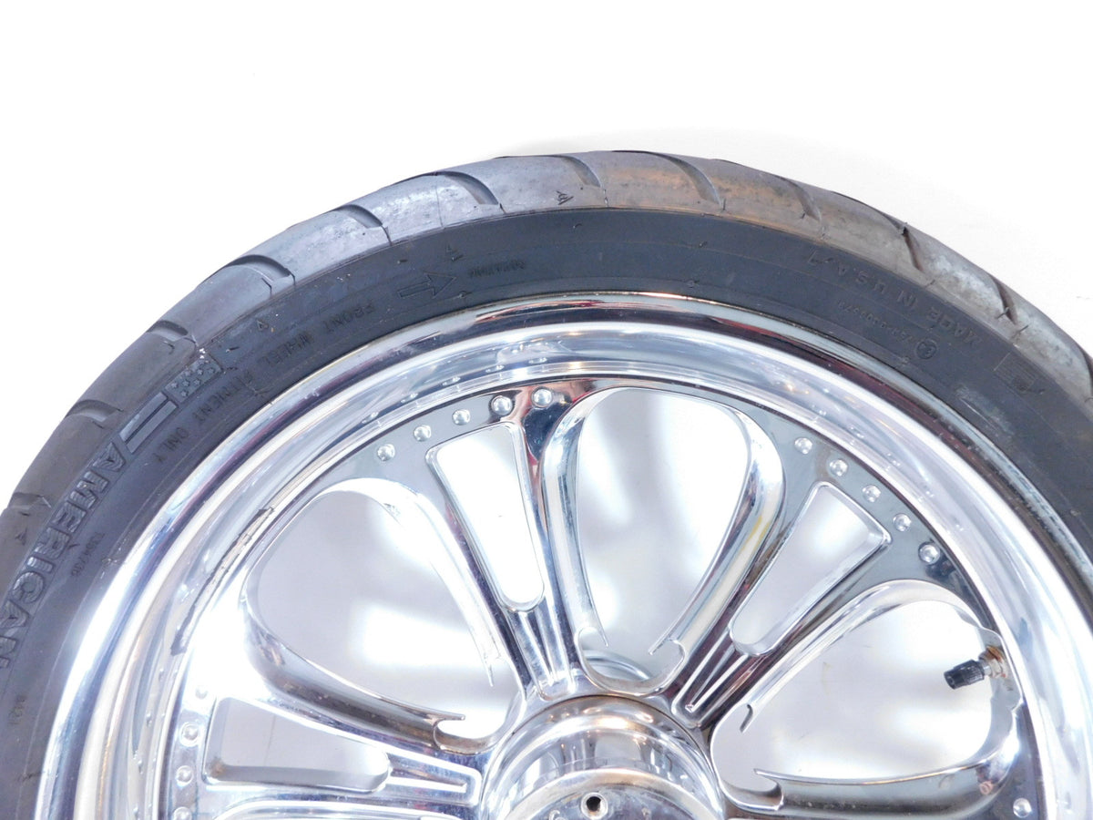 Harley Davidson Electra Road & Street Glide Chrome 18" Front Wheel Rim & Tire - C3 Cycle