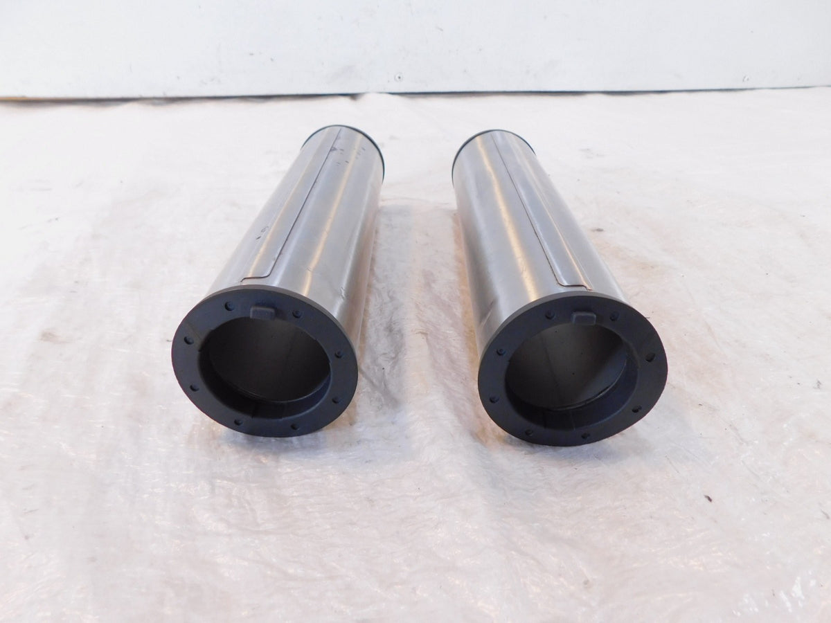 2002-2008 Triumph America Silver Front Left/Right Suspension Fork Guard Covers - C3 Cycle