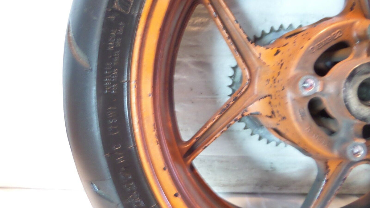 08-10 Kawasaki Ninja Ninja ZX10 ZX10R ZX-10R OEM Straight Rear Back Wheel & Rim