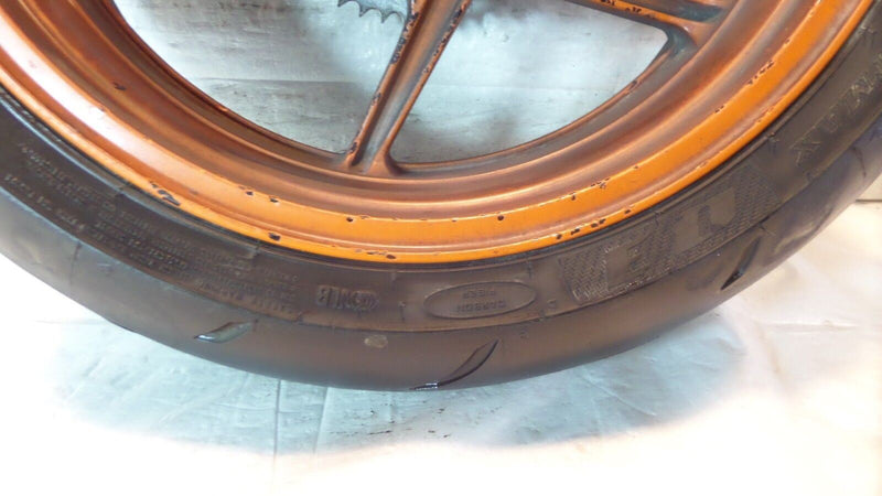08-10 Kawasaki Ninja Ninja ZX10 ZX10R ZX-10R OEM Straight Rear Back Wheel & Rim