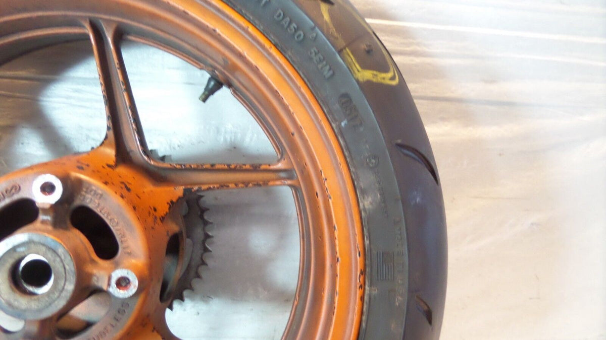 08-10 Kawasaki Ninja Ninja ZX10 ZX10R ZX-10R OEM Straight Rear Back Wheel & Rim
