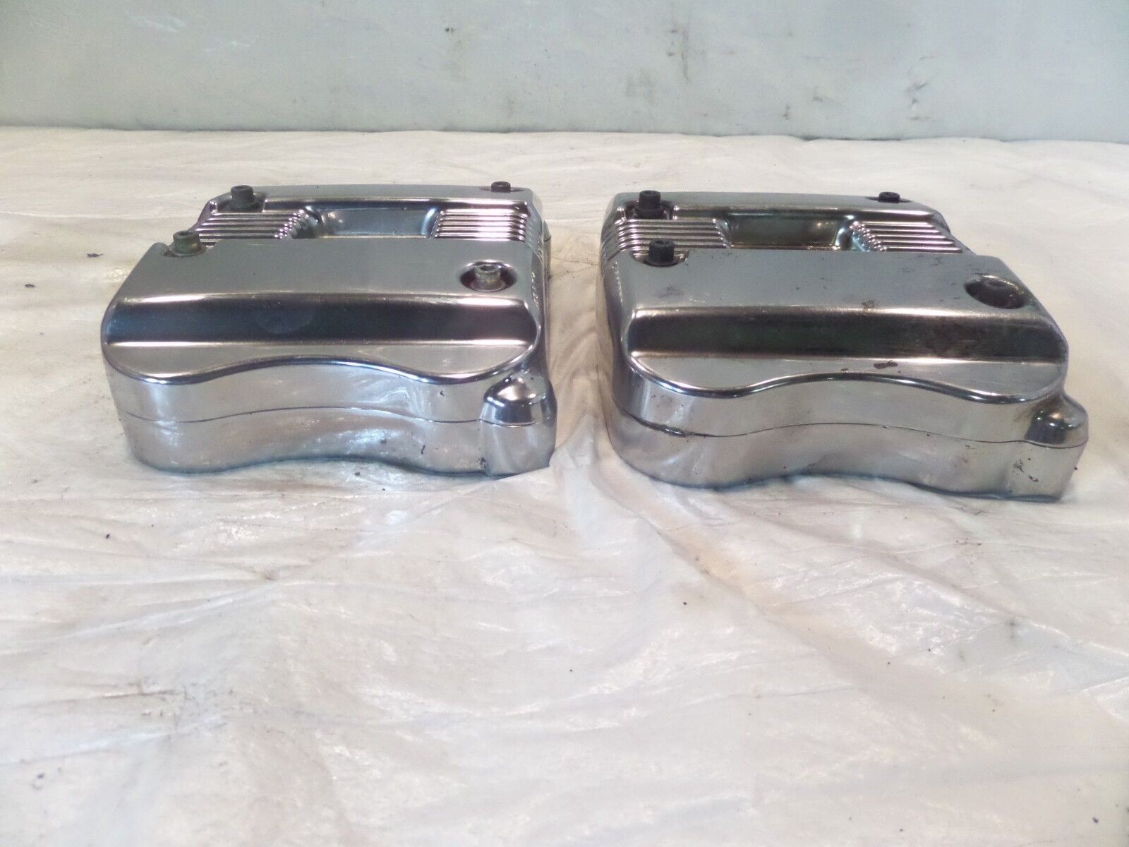 Harley Davidson Sportster 883 1200 Chrome Head Cover Rocker Boxes