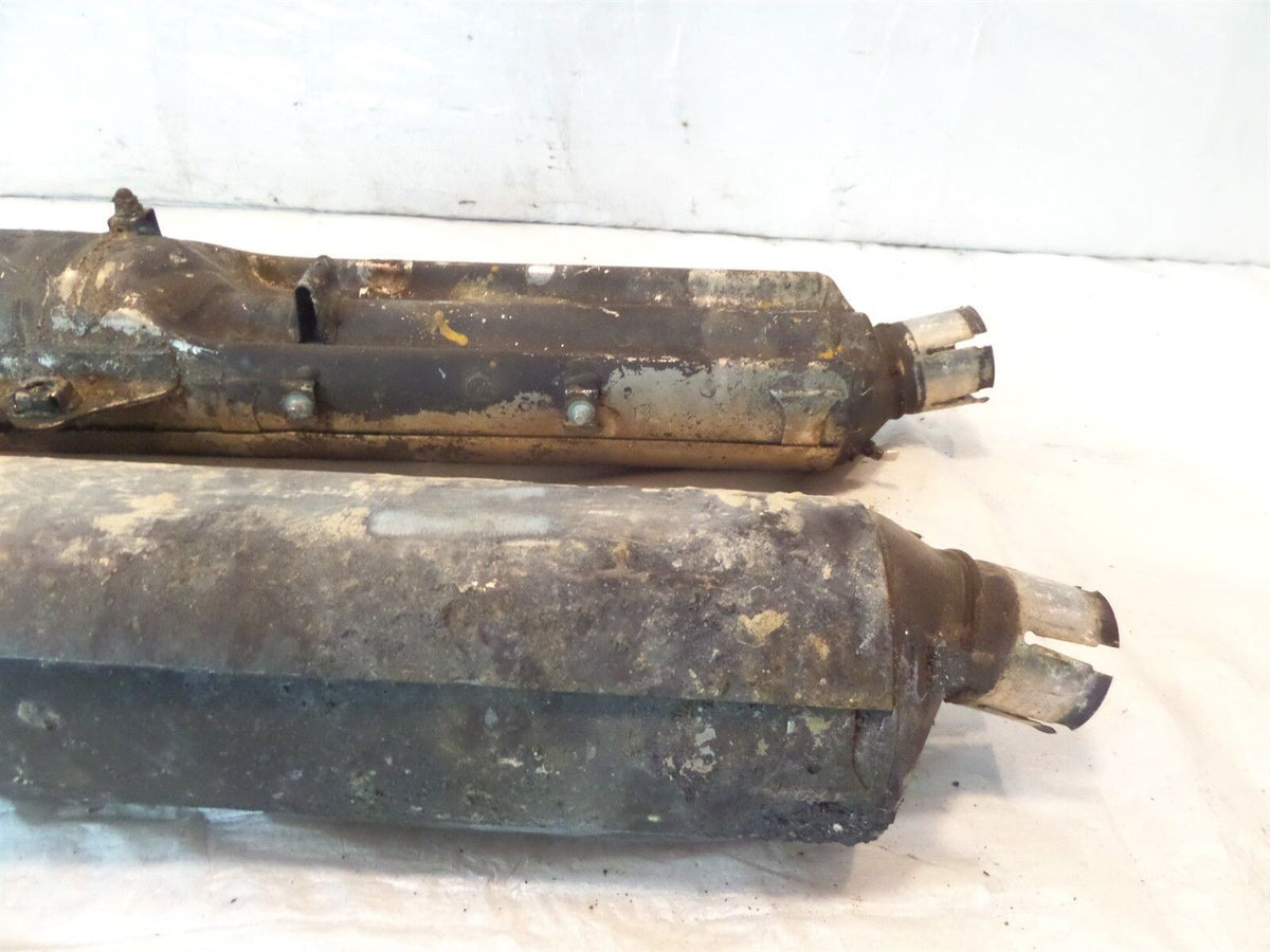 Honda GL1800 Goldwing 1800 OEM Exhaust Pipe Silencer Mufflers Cans w/ Tailpieces