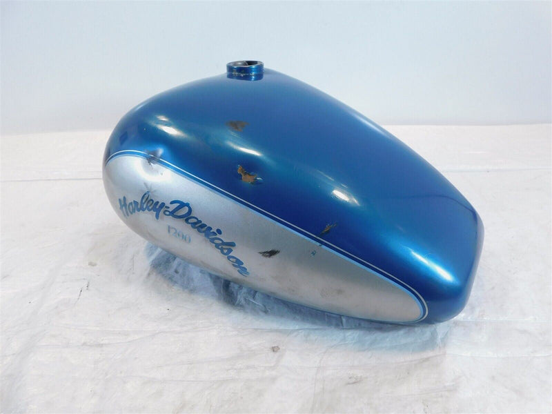 1995 Harley Davidson Sportster XLH 1200 Blue & Silver Fuel Gas Petrol Tank