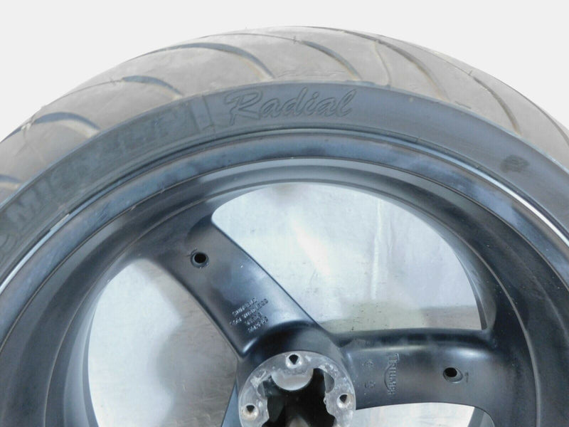 Triumph Daytona 955 Speed Triple & Sprint ST Black Rear Wheel Rim & Tire