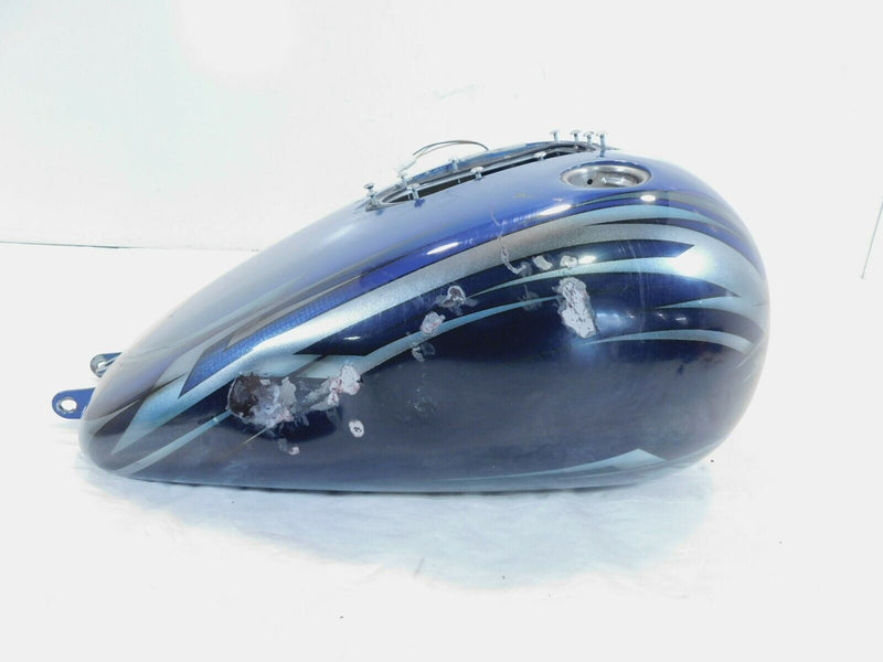 Dented Harley Dyna Wide Glide Super Glide Custom Fuel Gas Tank Reservoir
