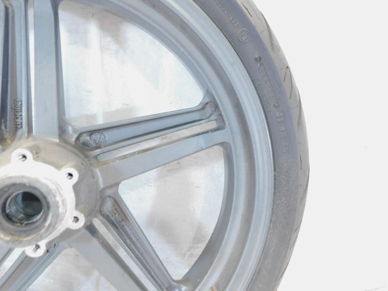 01-03 Aprilia RST1000 RST 1000 Futura OEM Cast Front Wheel Rim & Tire - STRAIGHT - C3 Cycle