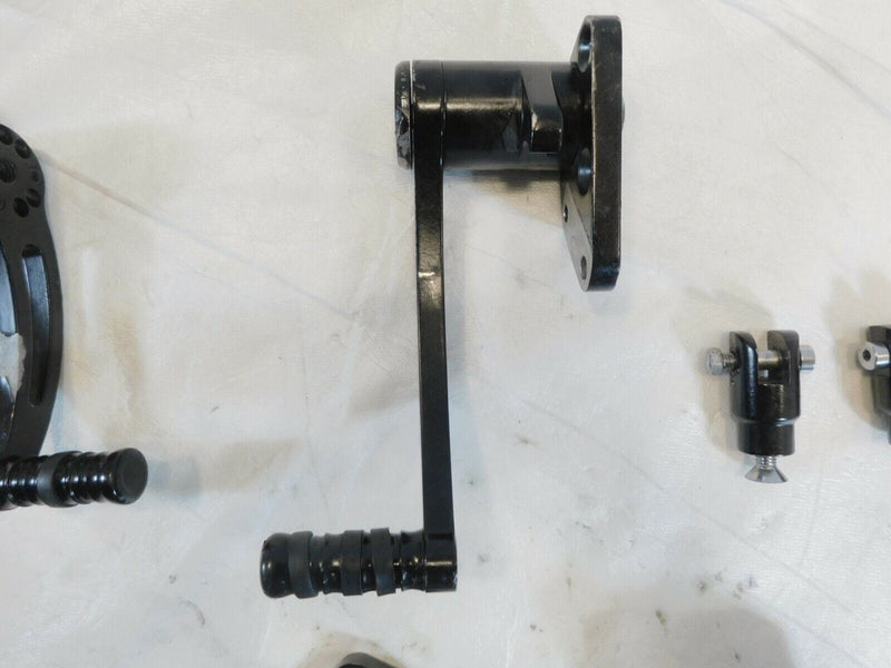 Harley Davidson EVO Softail Custom Fit Black Billet Forward Control Pedals Set