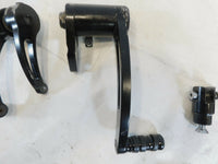 Harley Davidson EVO Softail Custom Fit Black Billet Forward Control Pedals Set