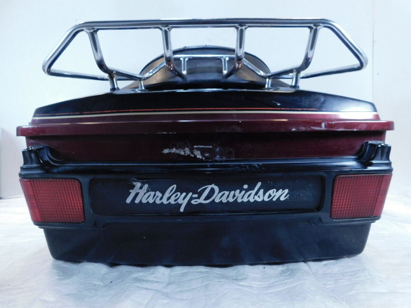 Harley Davidson Touring Road & Electra Glide Maroon Black Tour Pak Luggage Box - C3 Cycle