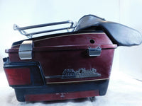 Harley Davidson Touring Road & Electra Glide Maroon Black Tour Pak Luggage Box - C3 Cycle