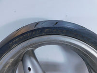 Triumph Daytona 955i & Speed Triple Sprint Silver Rear Wheel Rim & Tire T2015213