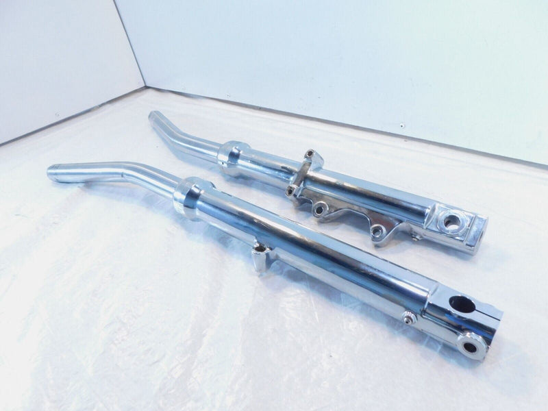 95-99 Harley Davidson Dyna Super Glide Chrome Left Right Fork Tube Shocks - Bent