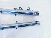 95-99 Harley Davidson Dyna Super Glide Chrome Left Right Fork Tube Shocks - Bent