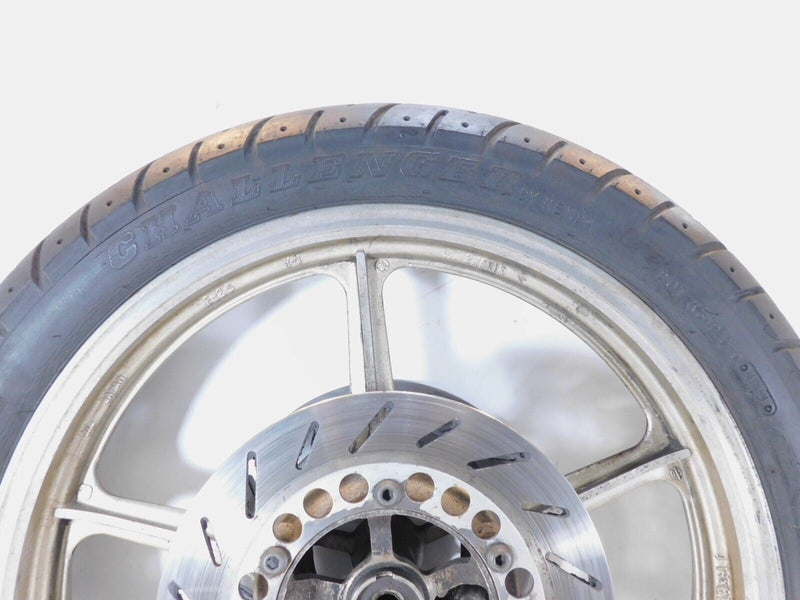 1990-1997 Yamaha Virago 750 XV750 Yellowish Gold Front Wheel Rim w/ Brake Rotors