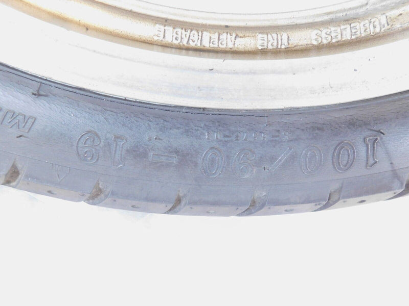 1990-1997 Yamaha Virago 750 XV750 Yellowish Gold Front Wheel Rim w/ Brake Rotors