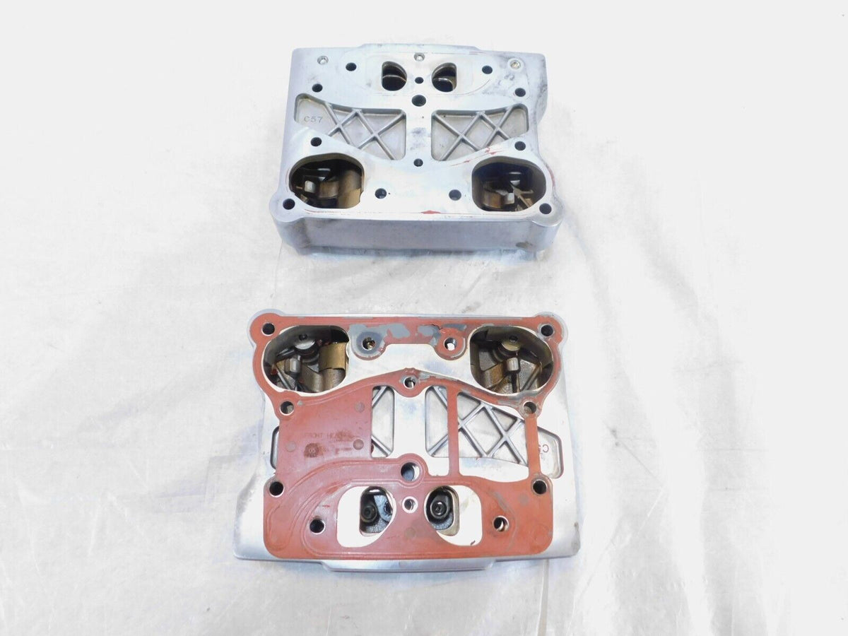 Harley Polished Twin Cam Touring Dyna Softail Cylinder Head Rocker Boxes & Arms