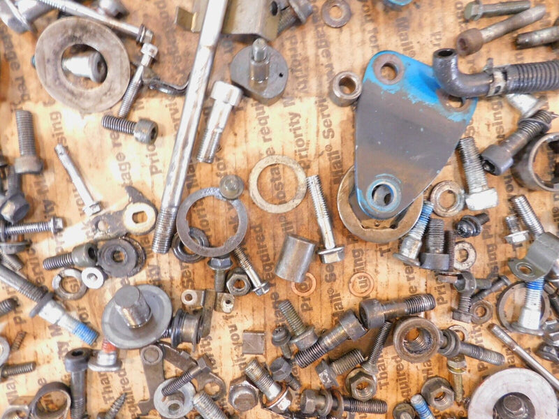 1995 95 Suzuki Intruder VS1400GLP Misc Hardware Nuts Bolts Bracket Parts Box Lot