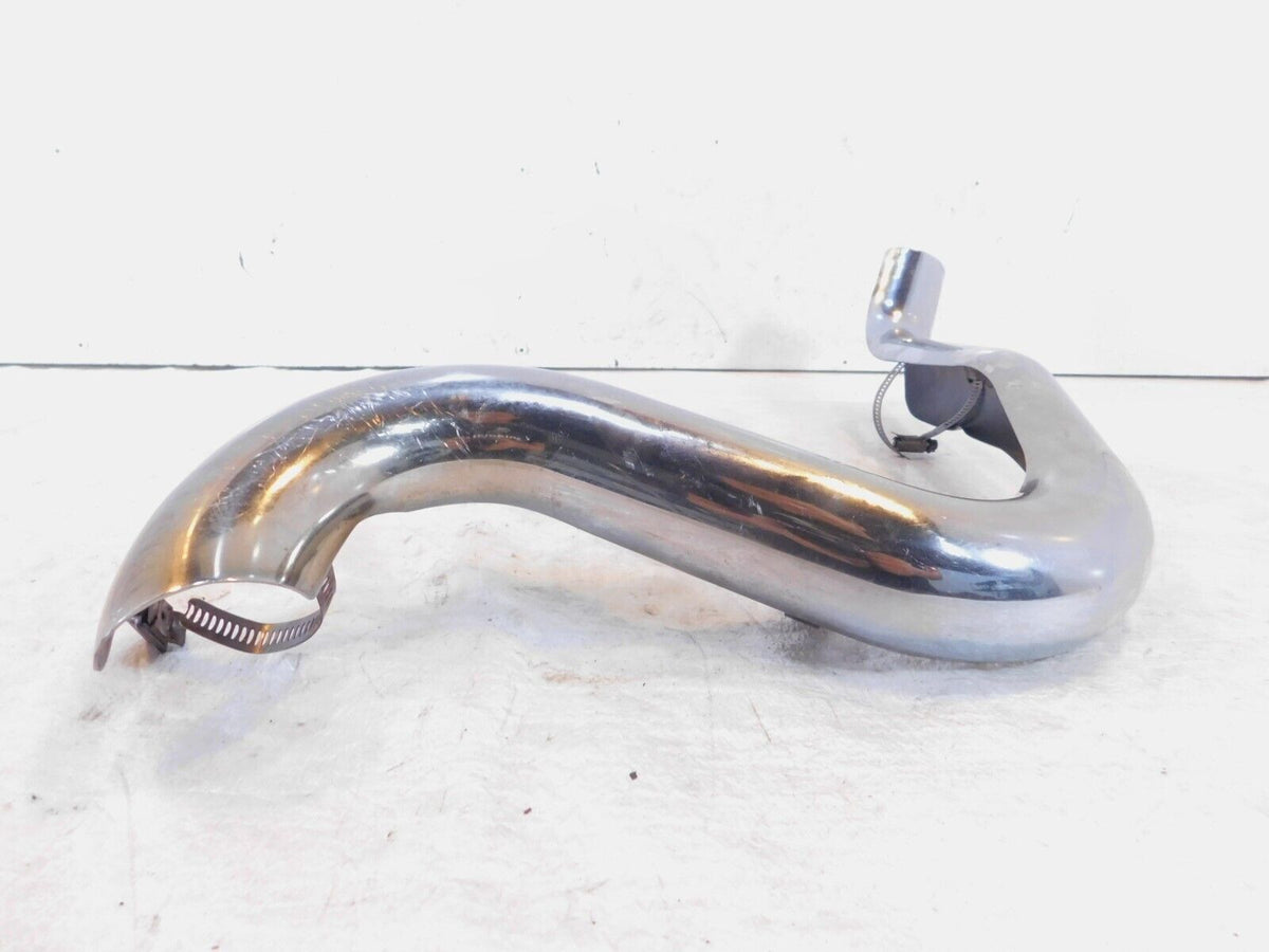 Harley Touring Rinehart True Duals Chrome Rear Exhaust Header Pipe Heat Shield