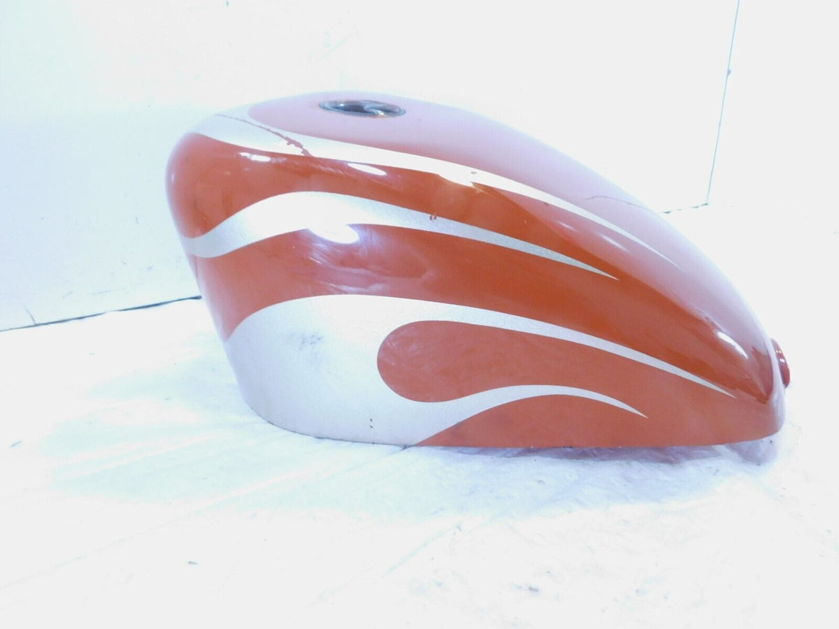 2003 Harley Davidson Sportster XL883R Roadster Orange Flame Fuel Gas Petrol Tank
