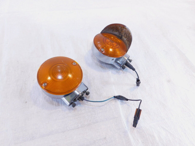 Harley Touring Electra Glide Road King & Softail Rear Turn Signal Indicator Pair