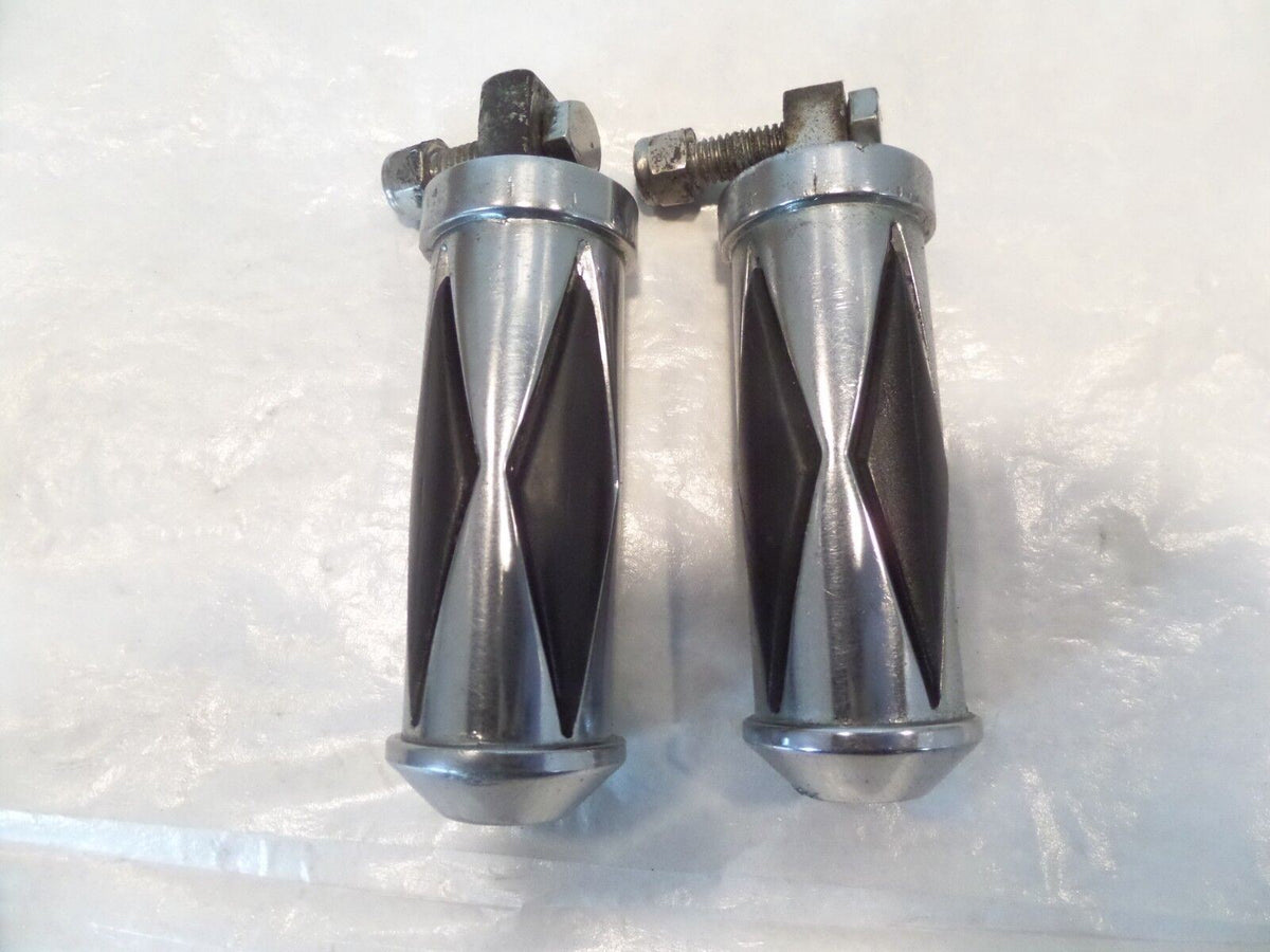 Harley Touring FXR Dyna Sportster & Softail Chrome Diamond Footpegs Footrests