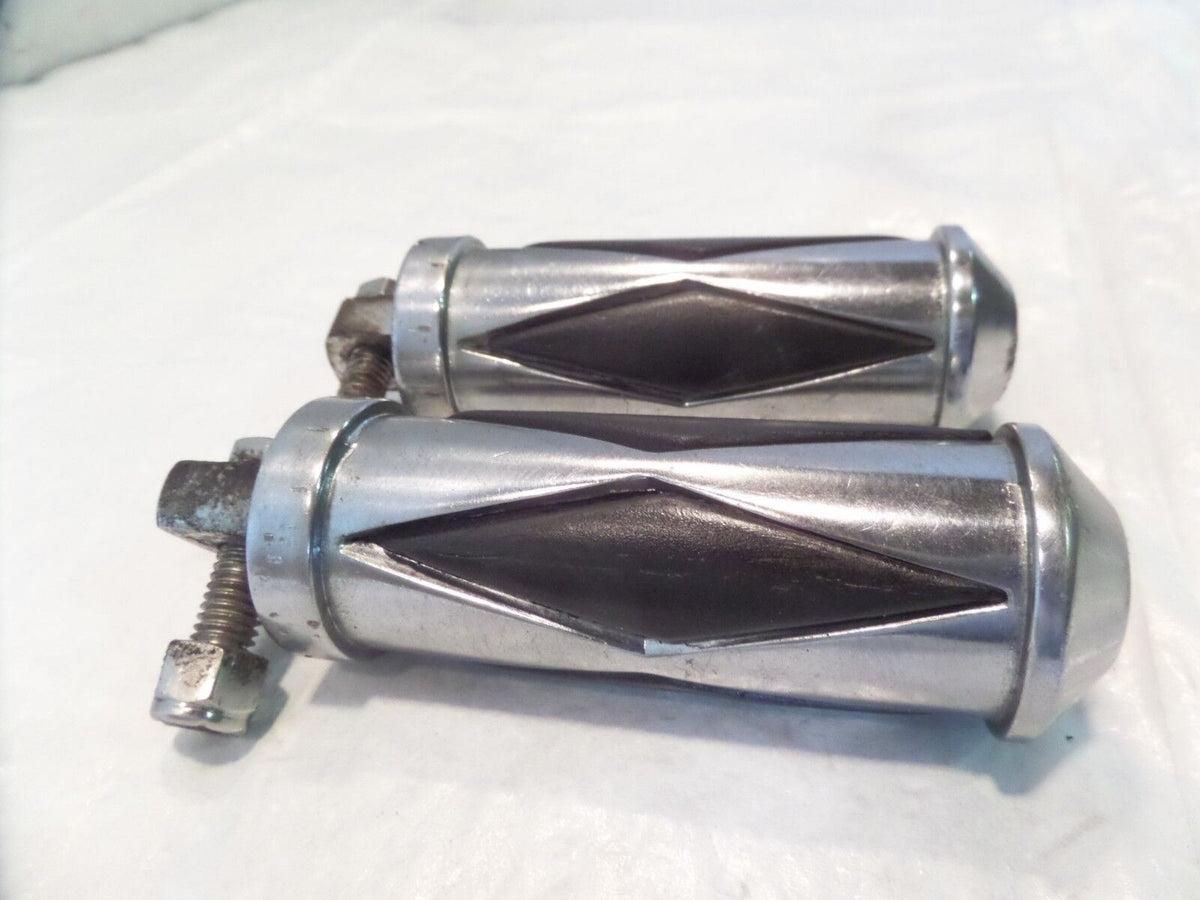 Harley Touring FXR Dyna Sportster & Softail Chrome Diamond Footpegs Footrests