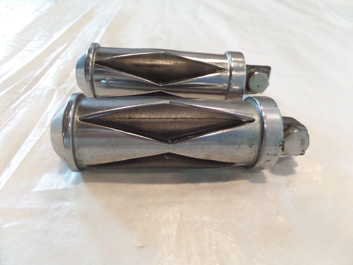 Harley Touring FXR Dyna Sportster & Softail Chrome Diamond Footpegs Footrests