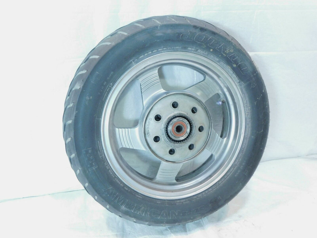 2004 04 Kawasaki Vulcan 1500 VN1500 Nomad Fi Rear Wheel Rim & Tire - 41073-0011