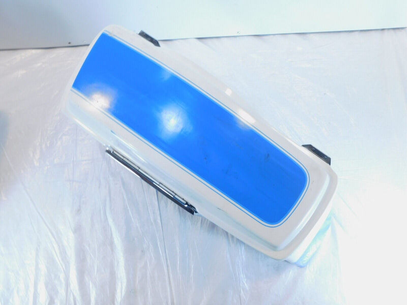 Harley Davidson Road King Street & Electra Glide White/Blue Left Saddlebag