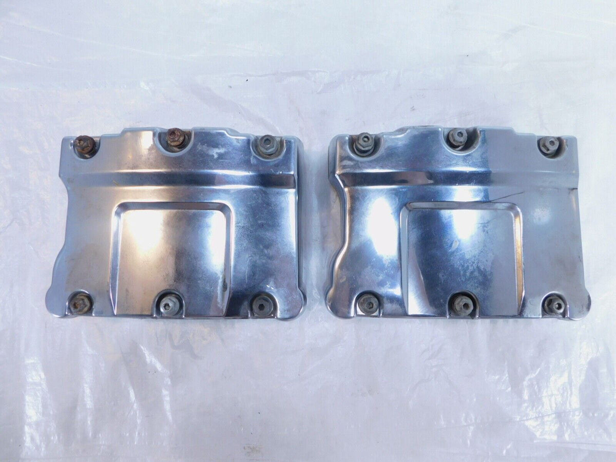 Harley Davidson Touring Dyna & Softail Chrome Cylinder Head Rocker Boxes