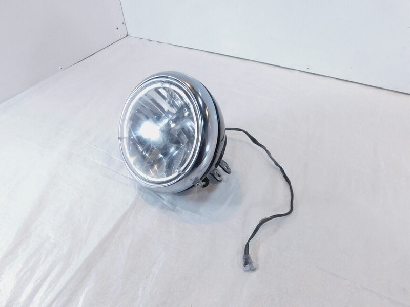 Dented Harley Softail Heritage Classic Fat Boy Black Headlight & Housing Bucket
