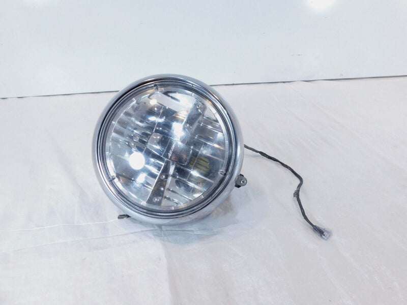 Dented Harley Softail Heritage Classic Fat Boy Black Headlight & Housing Bucket
