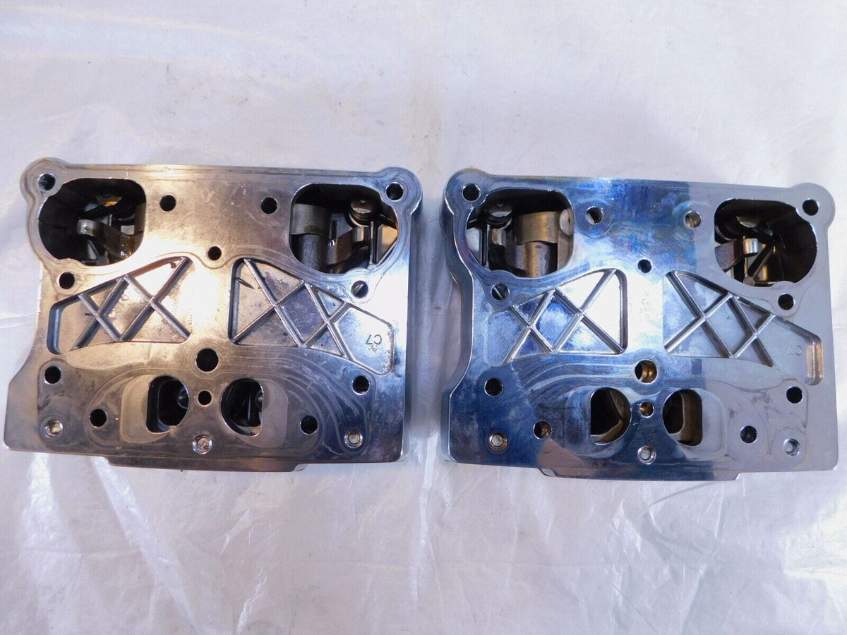 Harley Davidson Touring Dyna & Softail Chrome Cylinder Head Rocker Boxes