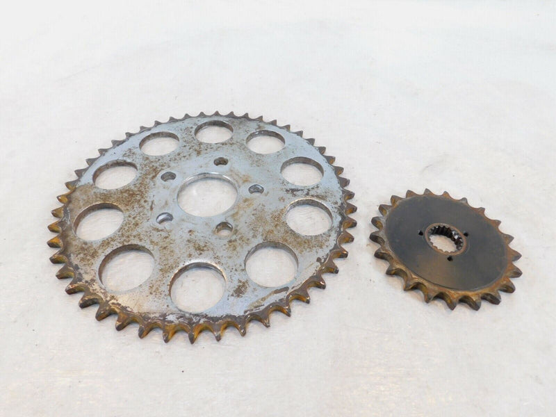 Set Harley Davidson Sportster 883 1000 1100 & 1200 Chain Drive Gear Sprockets