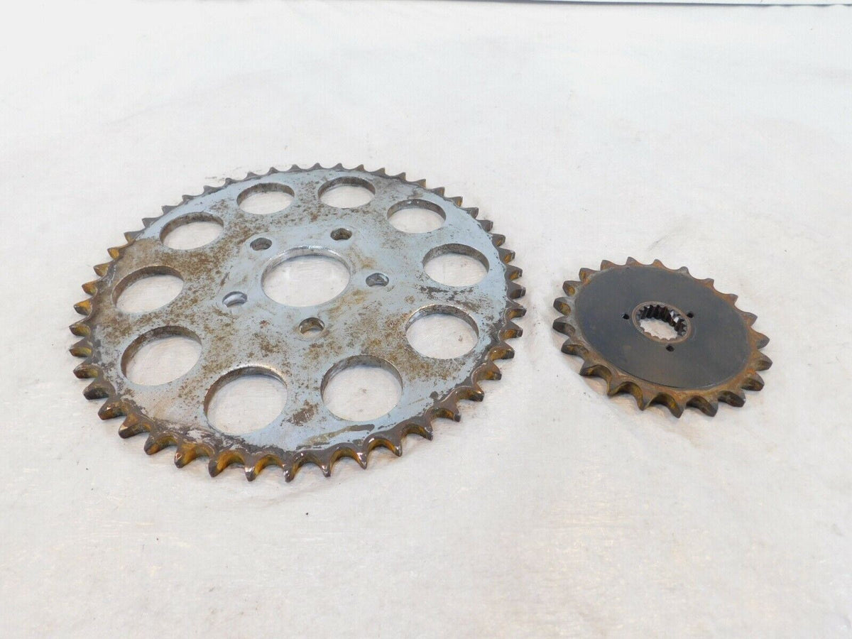 Set Harley Davidson Sportster 883 1000 1100 & 1200 Chain Drive Gear Sprockets