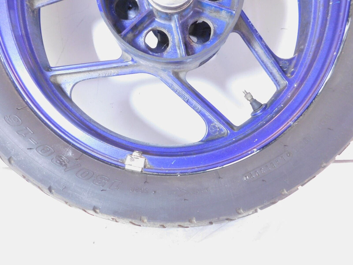1995-2000 Kawasaki Ninja 250R EX250 Purple Rear Wheel Rim 16"x2.50" - Straight